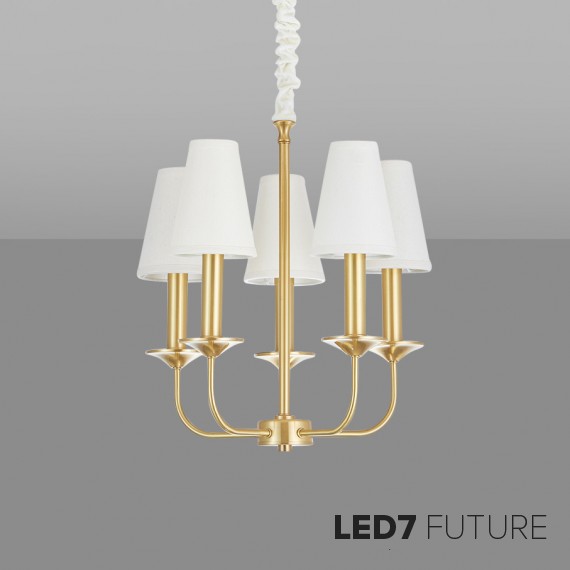 Ritz - White Flowers Chandelier